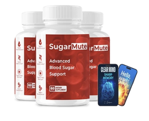 SugarMute six-bottle package with bonus booklets